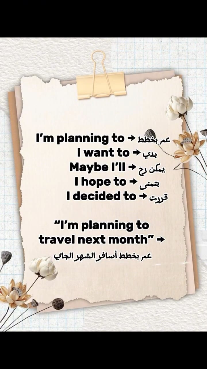 Post 7 by Learn Arabic language | Tutor Nourhan on Instagram (video)