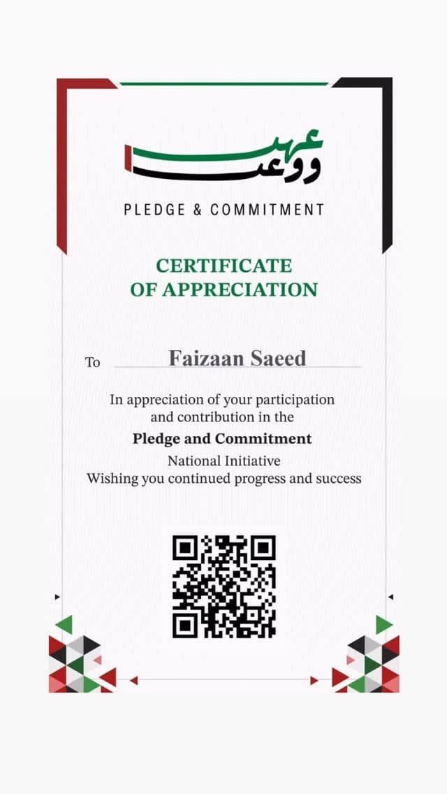 Post 2 by FAIZAAN SAEED MUSIC | SINGER | DUBAI on Instagram (video)