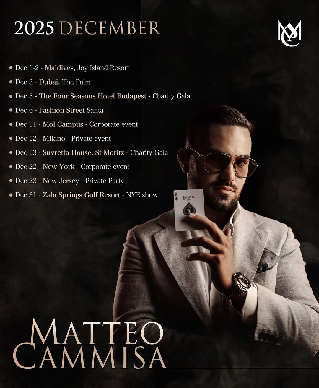 Post 1 by Matteo Cammisa Management on Instagram (image)