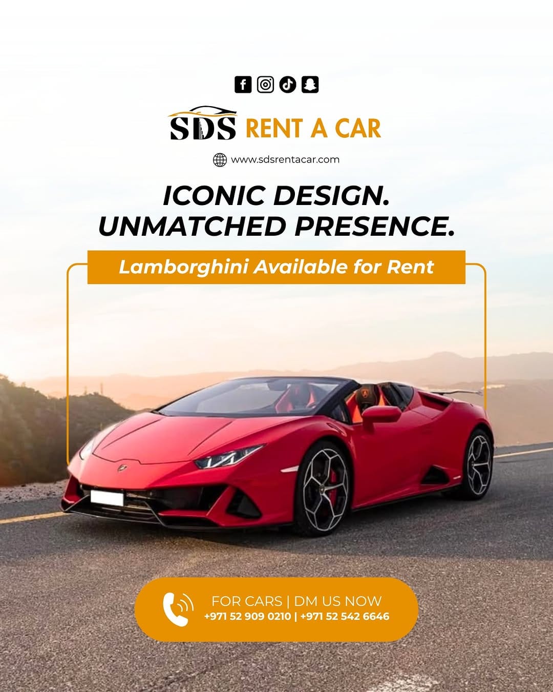 Post 1 by SDSRENTACARUAE on Instagram (image)