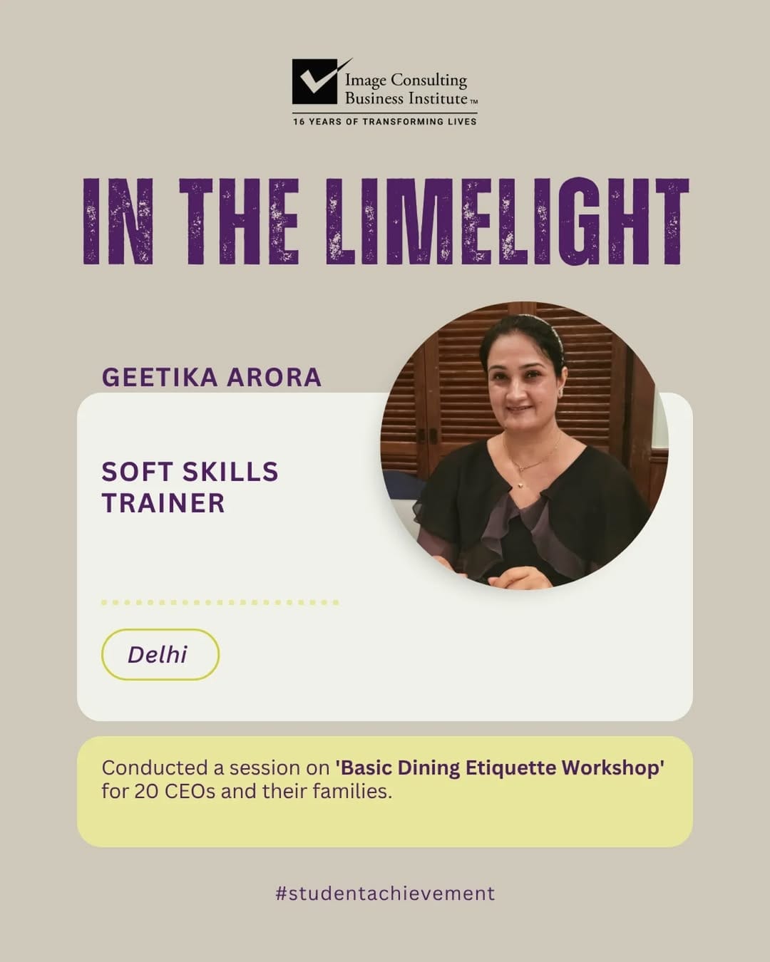 Post 9 by Geetika | Image & Soft Skills Coach on Instagram (carousel)
