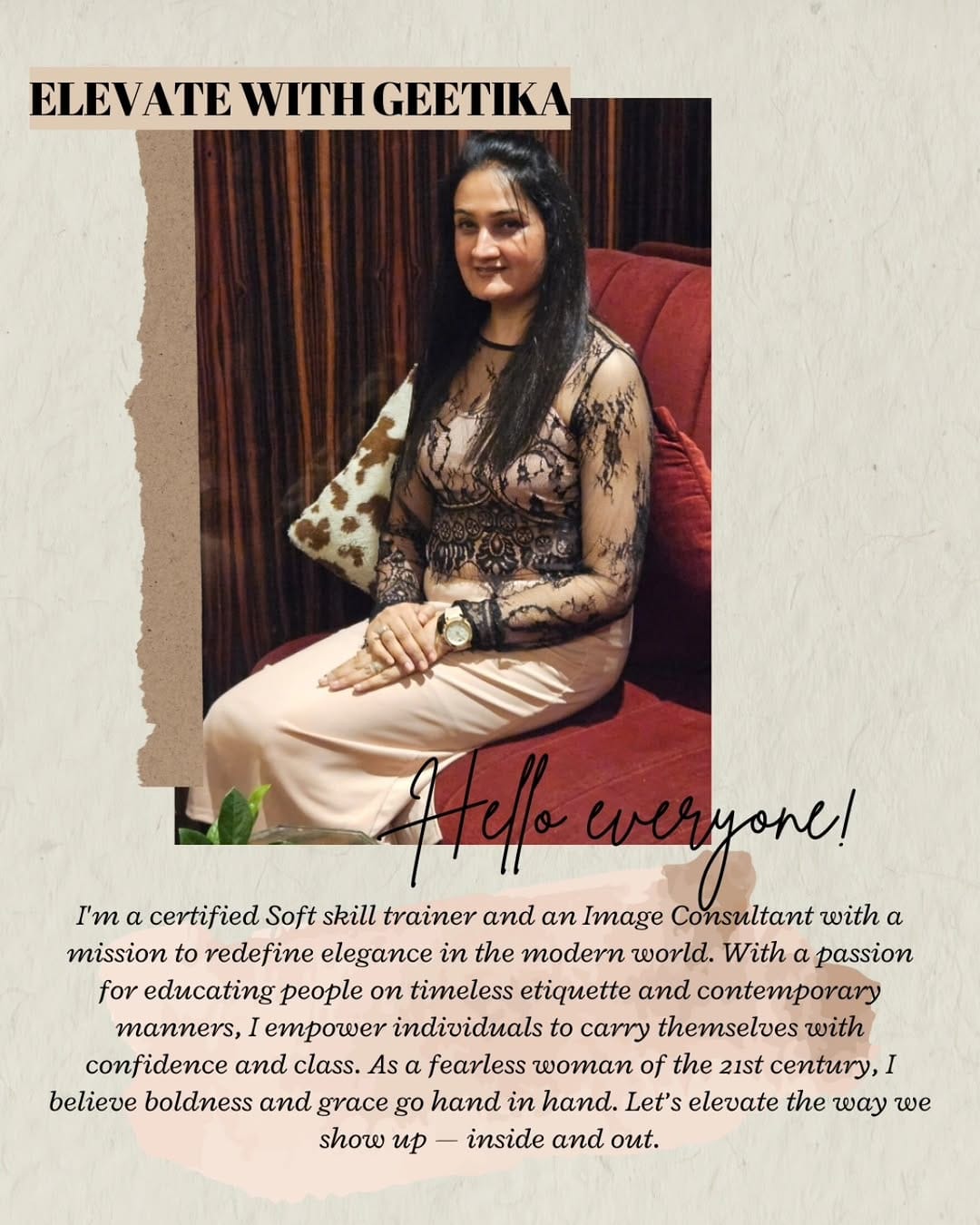 Post 10 by Geetika | Image & Soft Skills Coach on Instagram (image)