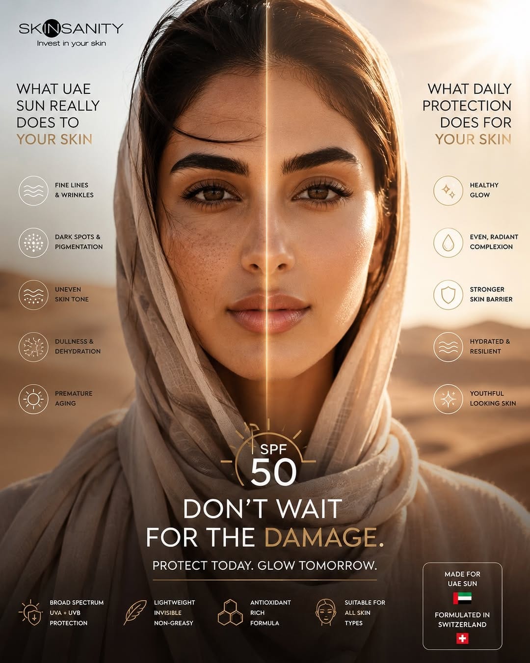 Post 7 by SKINSANITY Cosmetic Skincare Products on Instagram (image)