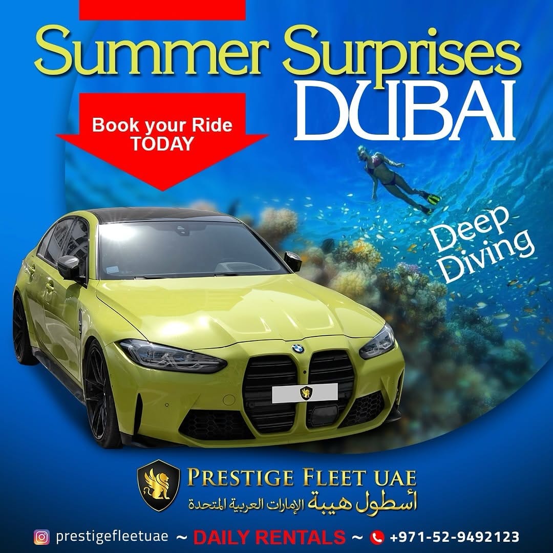 Post 9 by Luxury Car Rental | PrestigefleetUAE on Instagram (image)