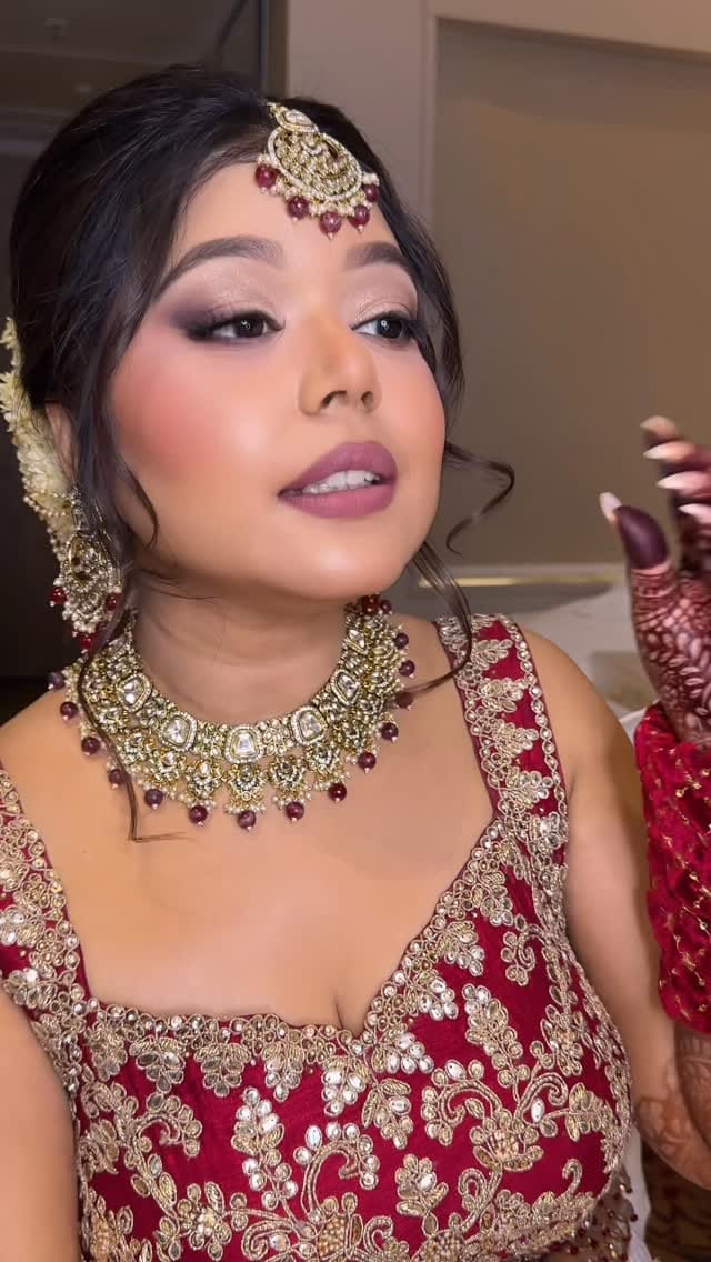 Post 8 by ✨Luxury Bridal Makeup | By Simran Mahajan on Instagram (video)