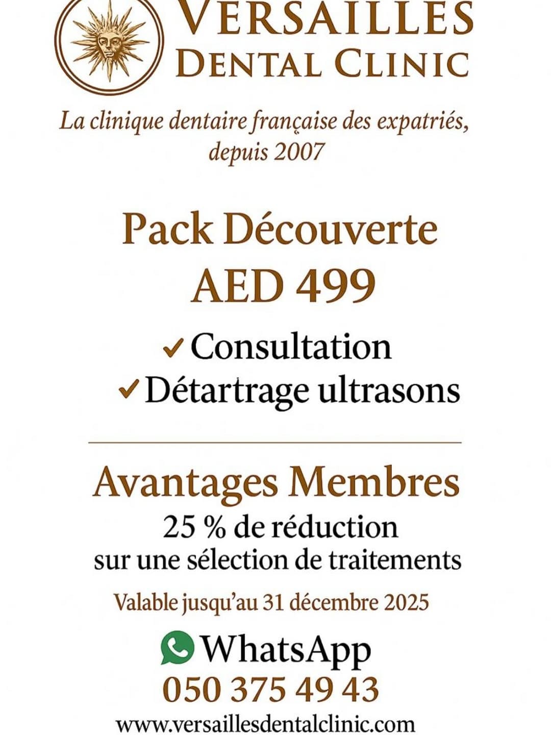 Post 2 by Versailles Dental Clinic on Instagram (image)