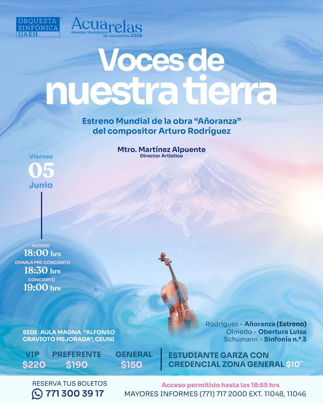 Post 10 by Orquesta Sinfónica UAEH A.C. on Instagram (image)