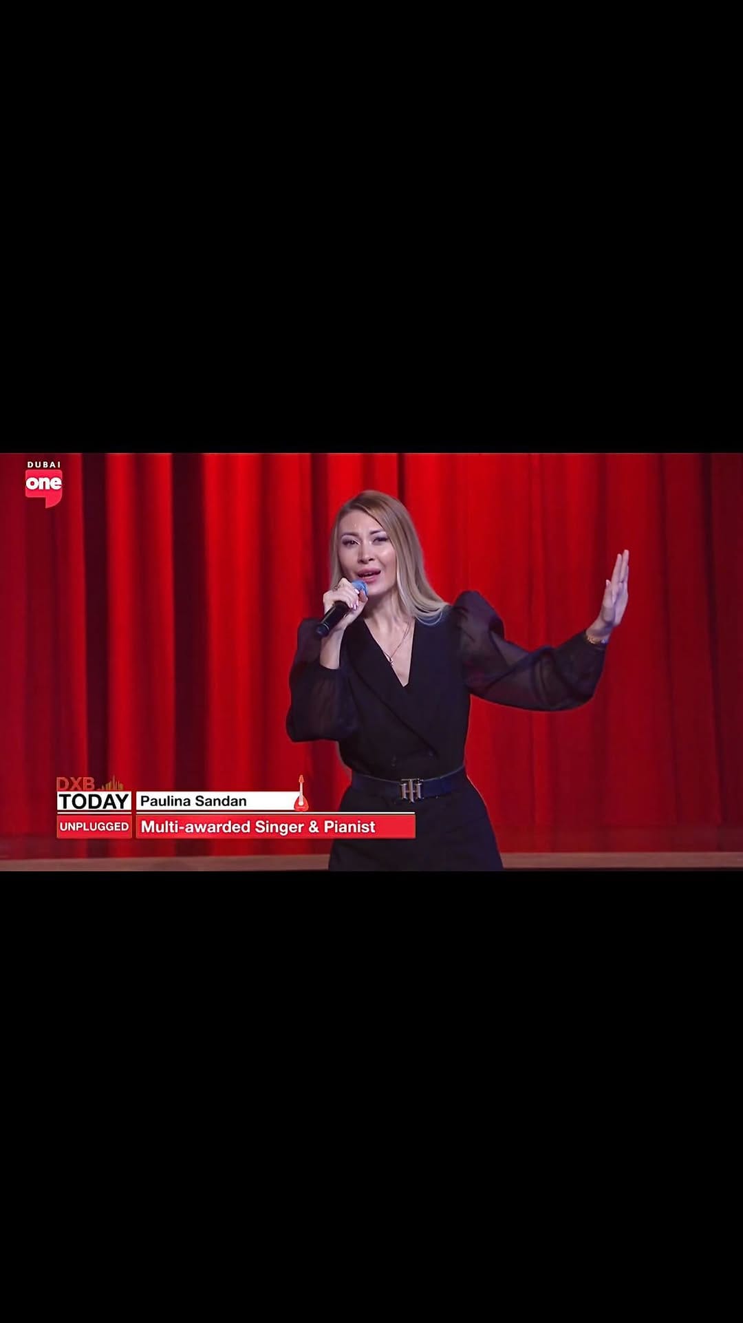 Post 8 by Polina Sandan Dubai Singer Pianist on Instagram (video)
