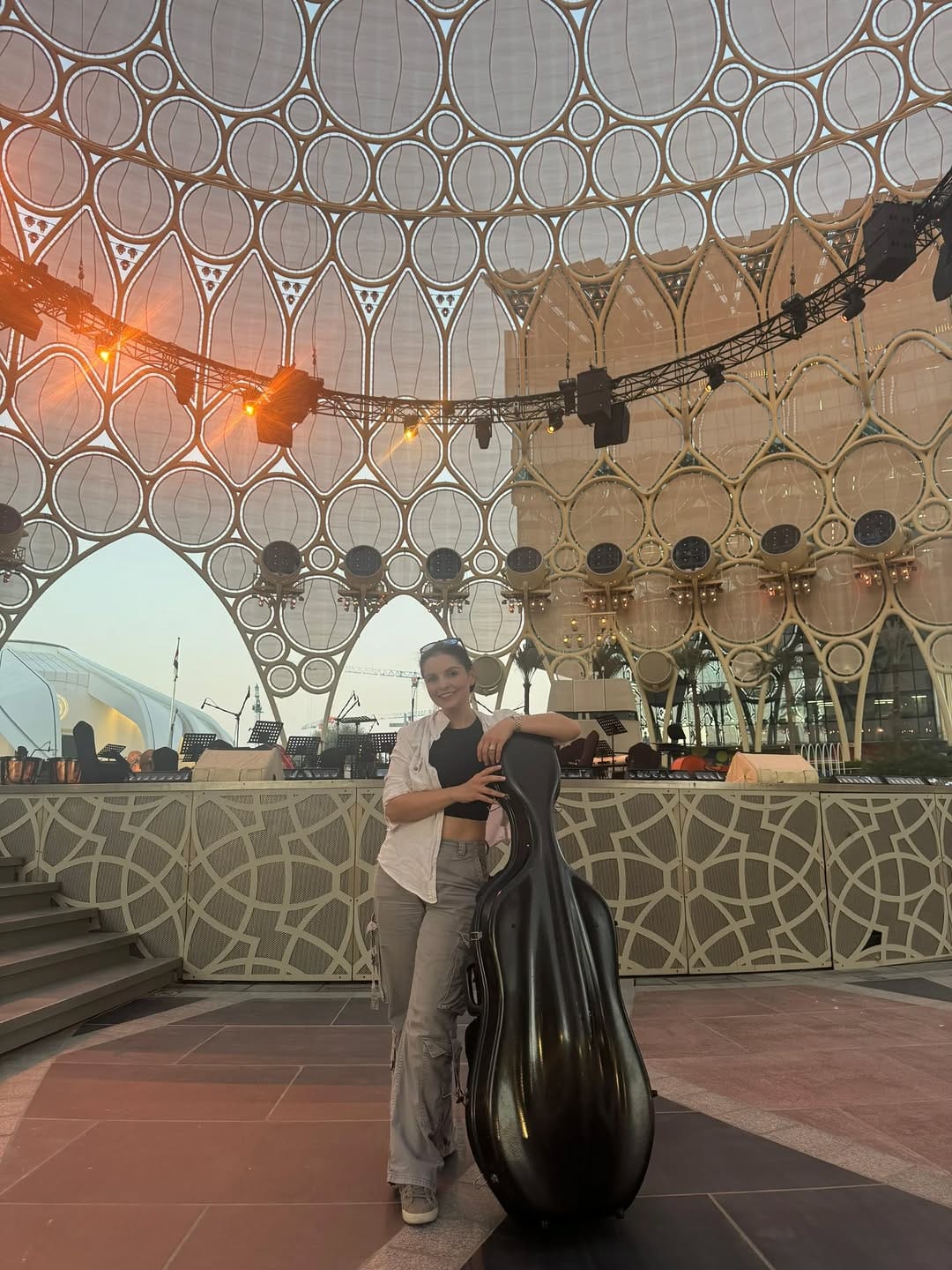 Post 1 by Vesislava / Dubai UAE Cello Player on Instagram (carousel)