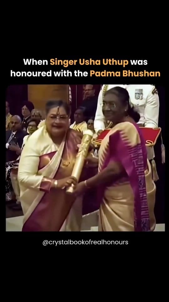 Post 1 by Usha Uthup on Instagram (video)