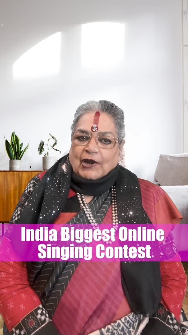 Post 10 by Usha Uthup on Instagram (video)
