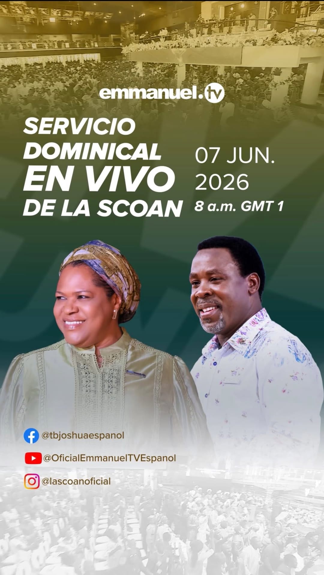 Post 2 by La Sinagoga, Iglesia de Todas Las Naciones - SCOAN on Instagram (video)