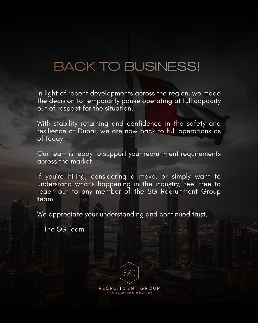 Post 1 by Emma - Dubai Real Estate Recruitment 📲 on Instagram (image)