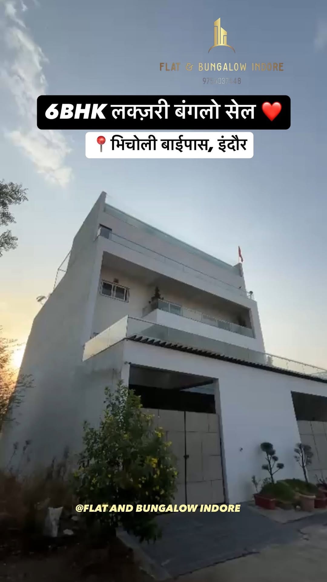 Post 6 by FLATS AND BUNGALOWS INDORE on Instagram (video)