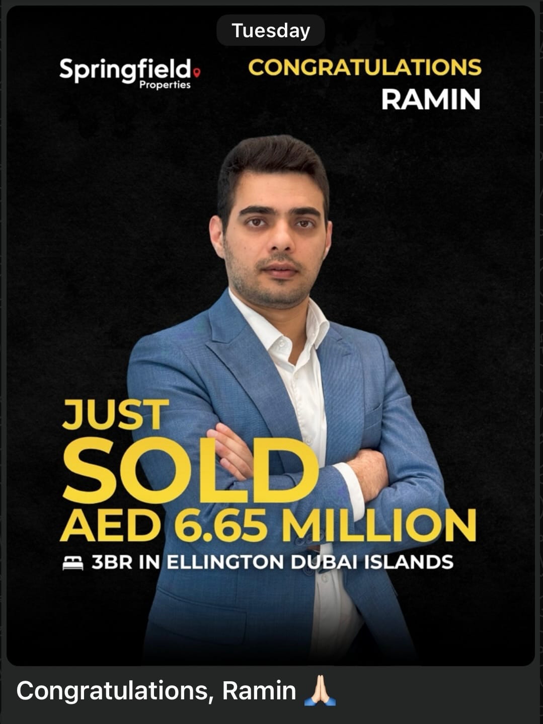 Post 3 by Ramin | Dubai Real Estate Consultant on Instagram (carousel)