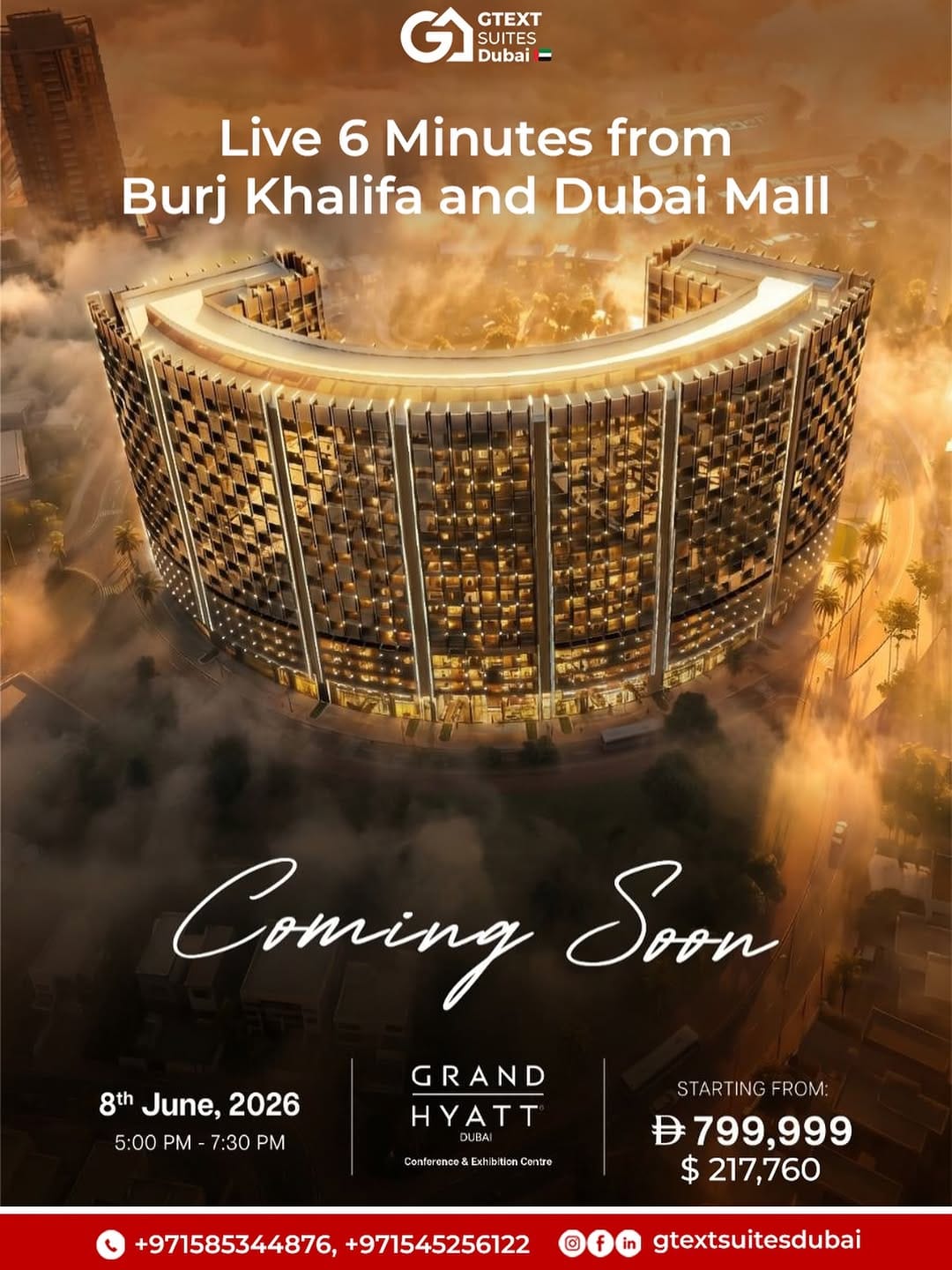 Post 4 by GText Suites Dubai on Instagram (image)
