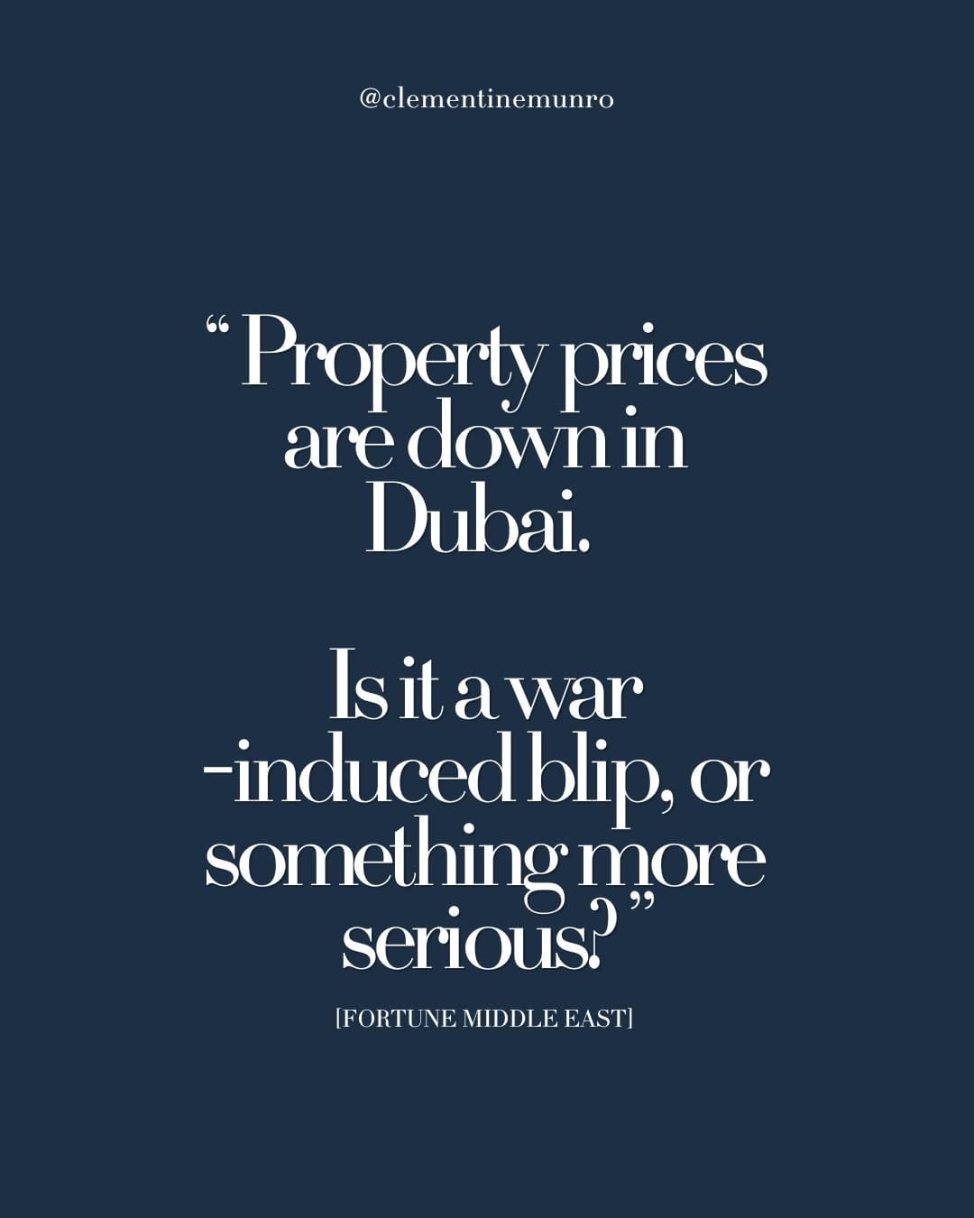 Post 2 by Clementine | Real Estate Professional | Media Commentator on Instagram (carousel)