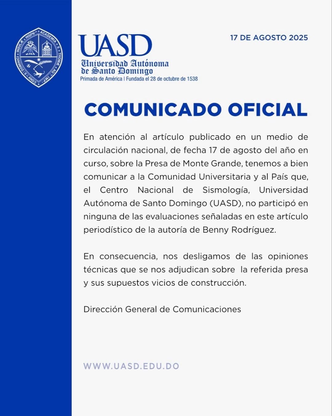 Post 8 by Postgrado UASD • Vicerrectoría de Investigación y Postgrado on Instagram (image)
