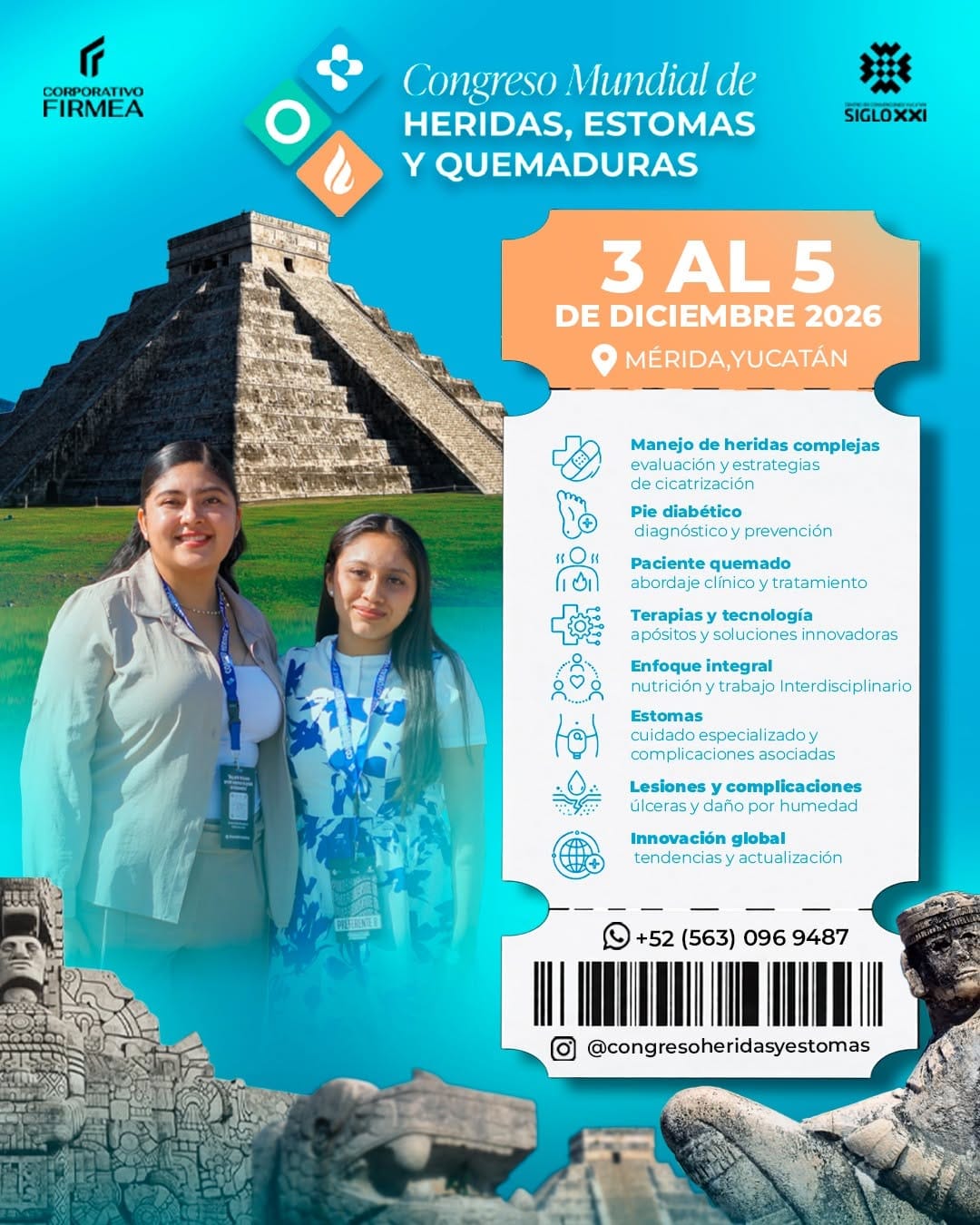Post 8 by Congreso de Heridas, Estomas y Quemaduras on Instagram (image)