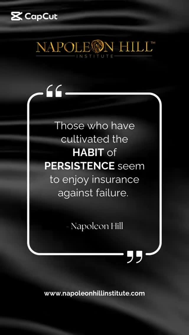 Post 6 by Napoleon Hill Institute on Instagram (video)