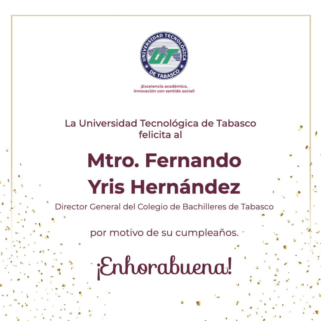 Post 8 by Universidad Tecnológica de Tab on Instagram (image)