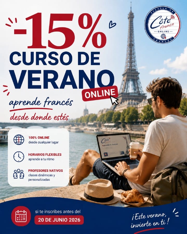 Post 2 by Côté France | Escuela de francés on Instagram (image)