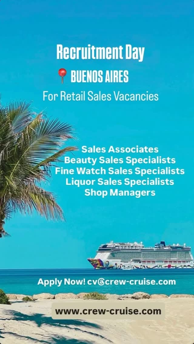Post 3 by Crew & Cruise - Recruiting for Cruises, Hotels & Tourism on Instagram (video)