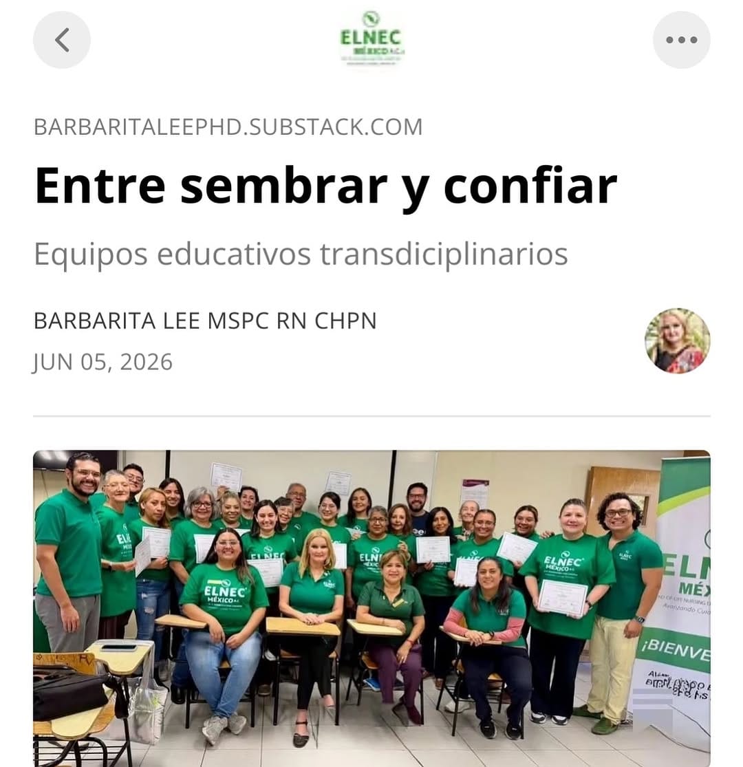 Post 2 by ELNEC México A.C. ®️ on Instagram (image)