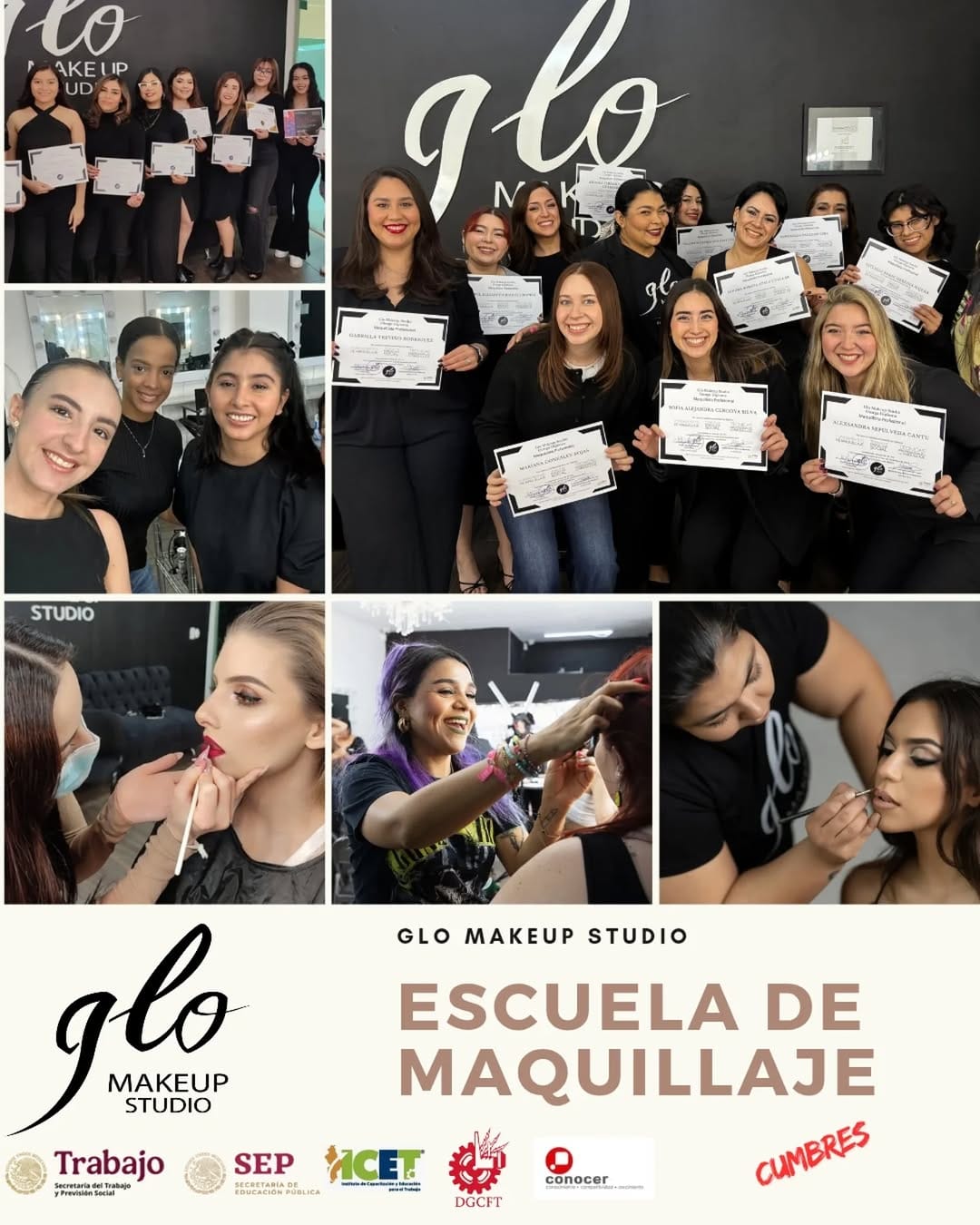 Post 10 by Glo Makeup Studio Academy on Instagram (image)