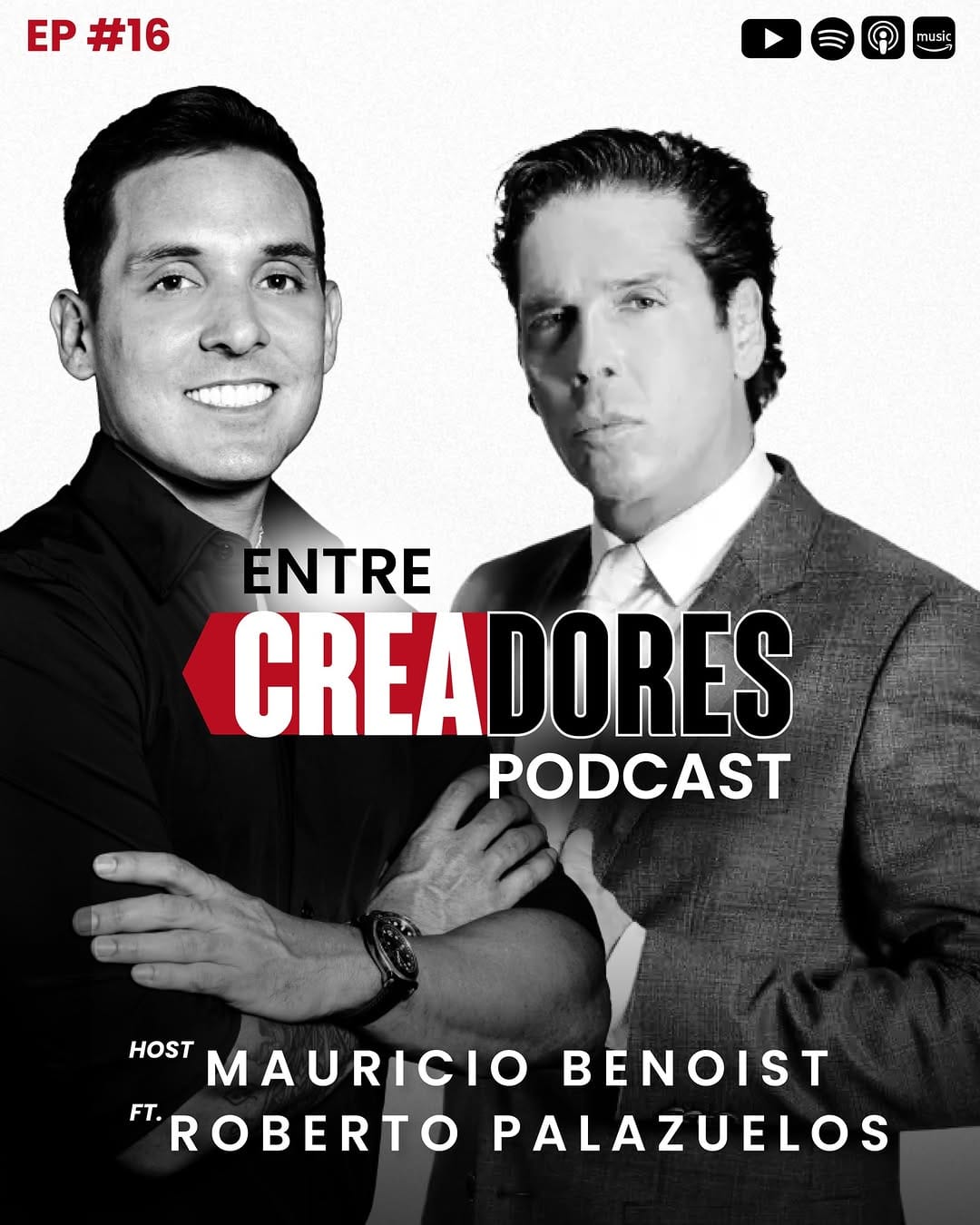 Post 10 by Entre Creadores | Podcast con Mauricio Benoist on Instagram (carousel)