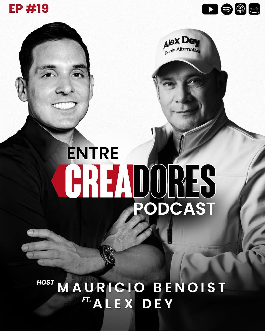 Post 9 by Entre Creadores | Podcast con Mauricio Benoist on Instagram (carousel)