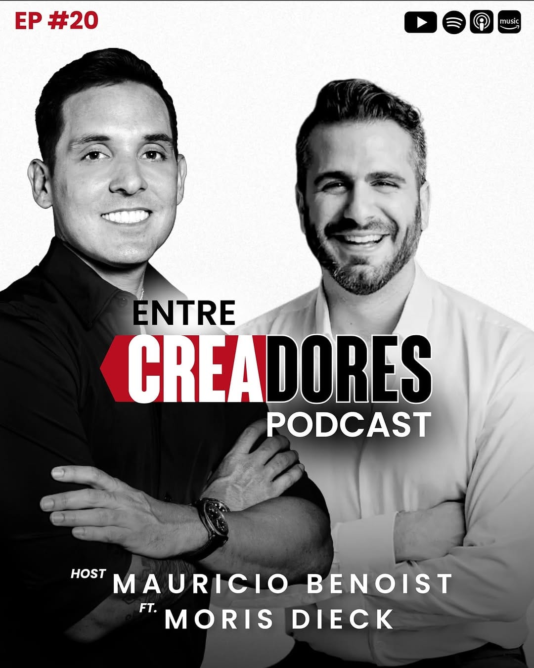 Post 8 by Entre Creadores | Podcast con Mauricio Benoist on Instagram (carousel)
