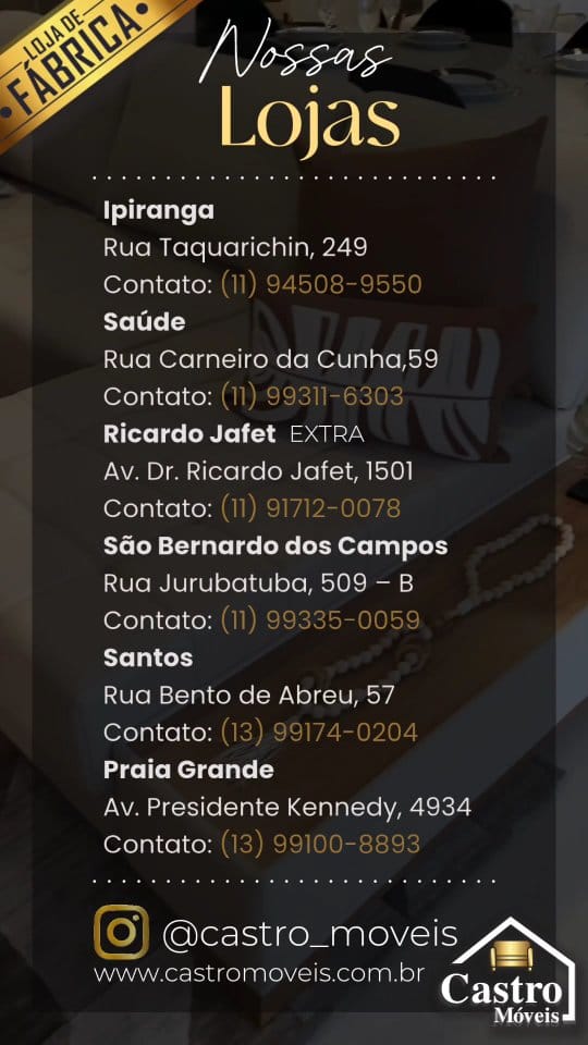 Post 9 by Castro Móveis l Loja de Fábrica on Instagram (video)