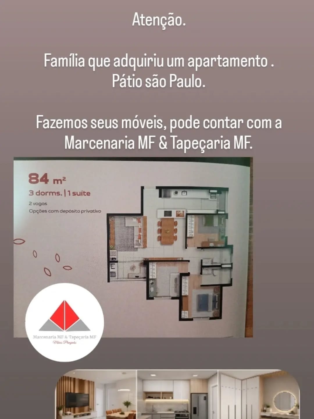 Post 1 by Marcenaria MF & Tapeçaria MF on Instagram (carousel)
