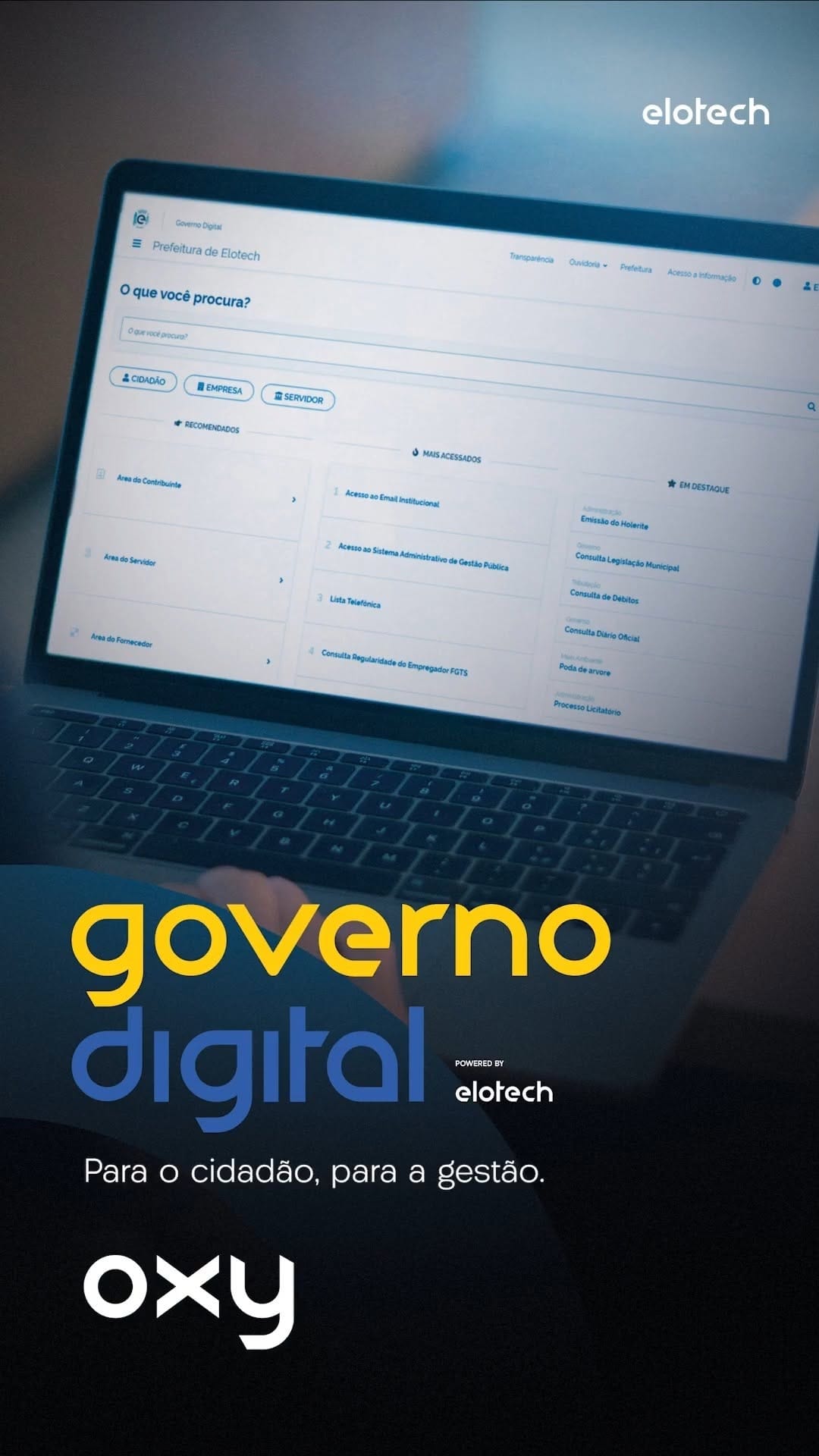 Post 8 by Elotech Gestão Pública on Instagram (video)