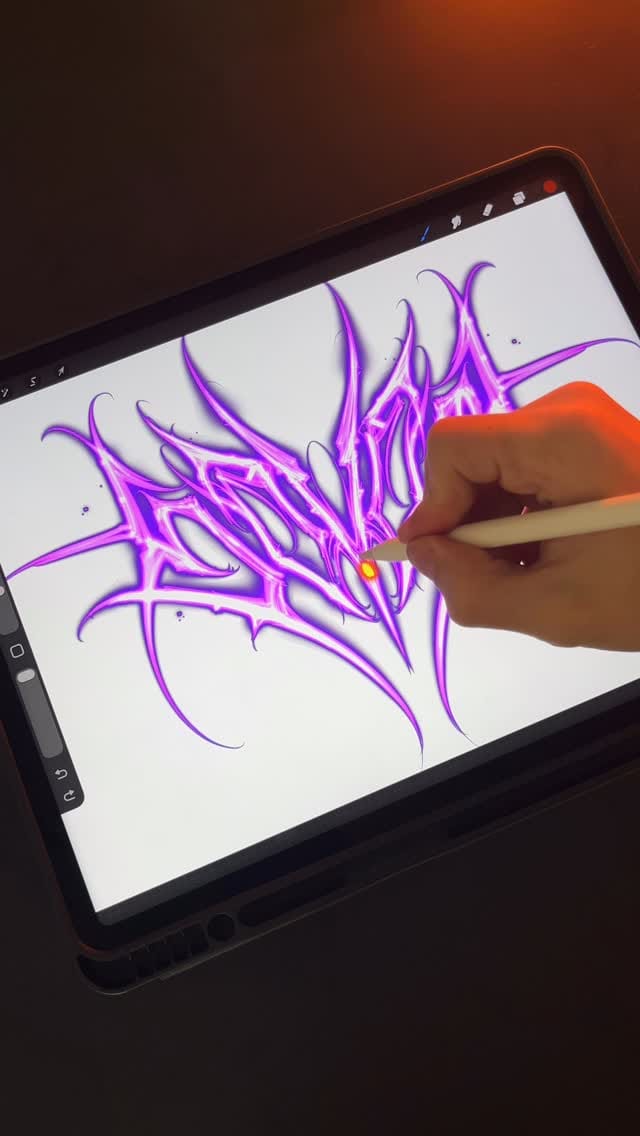 Post 5 by DARK LETTERING TATTOO ARTIST on Instagram (video)