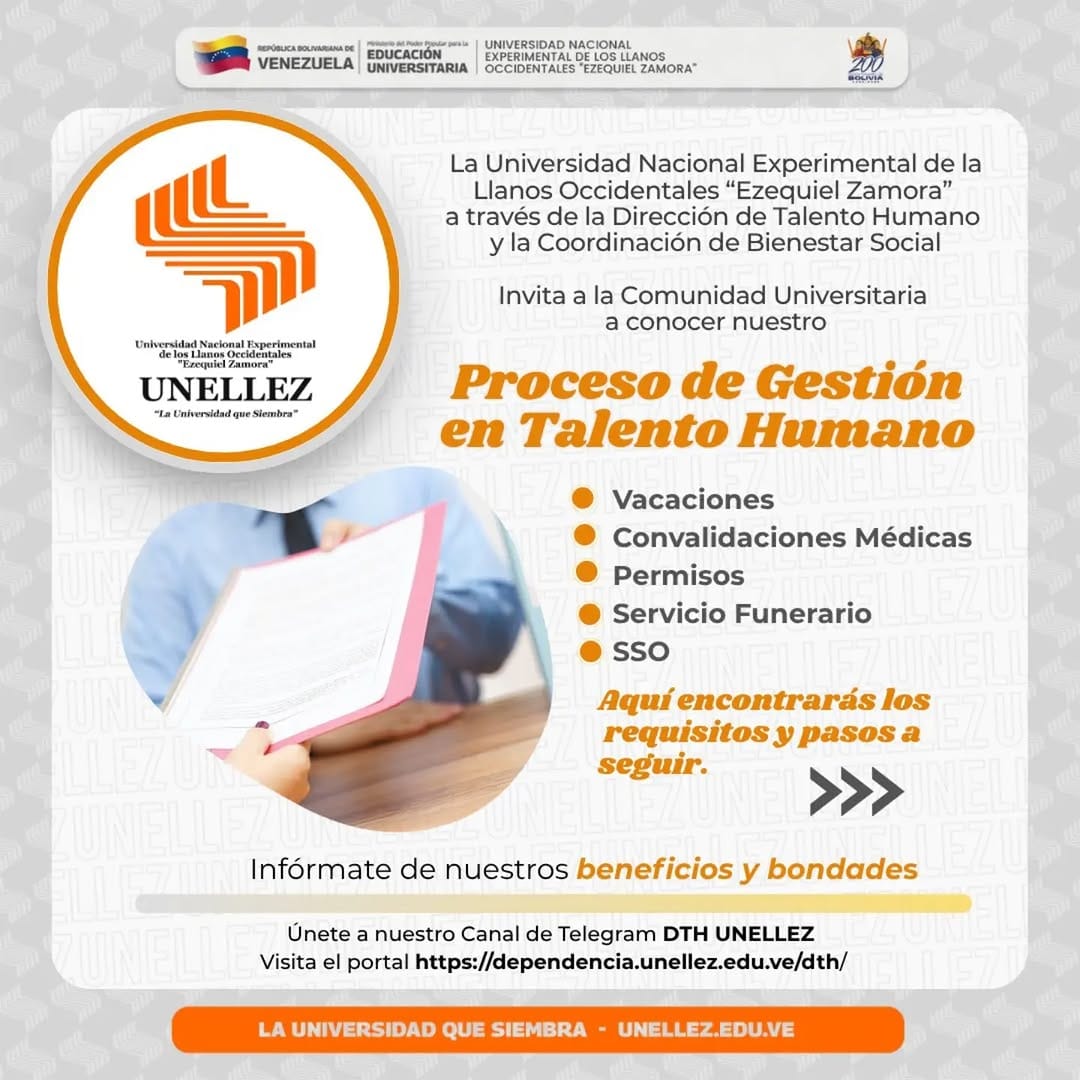 Post 8 by UNELLEZ ¡La universidad que siembra! on Instagram (carousel)