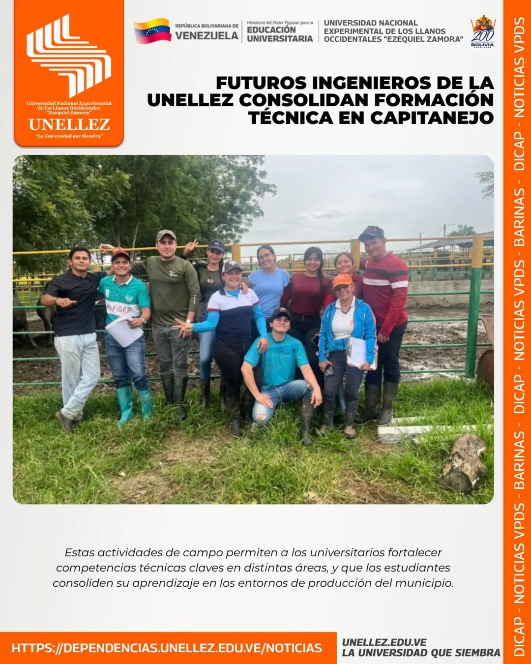 Post 1 by UNELLEZ ¡La universidad que siembra! on Instagram (image)