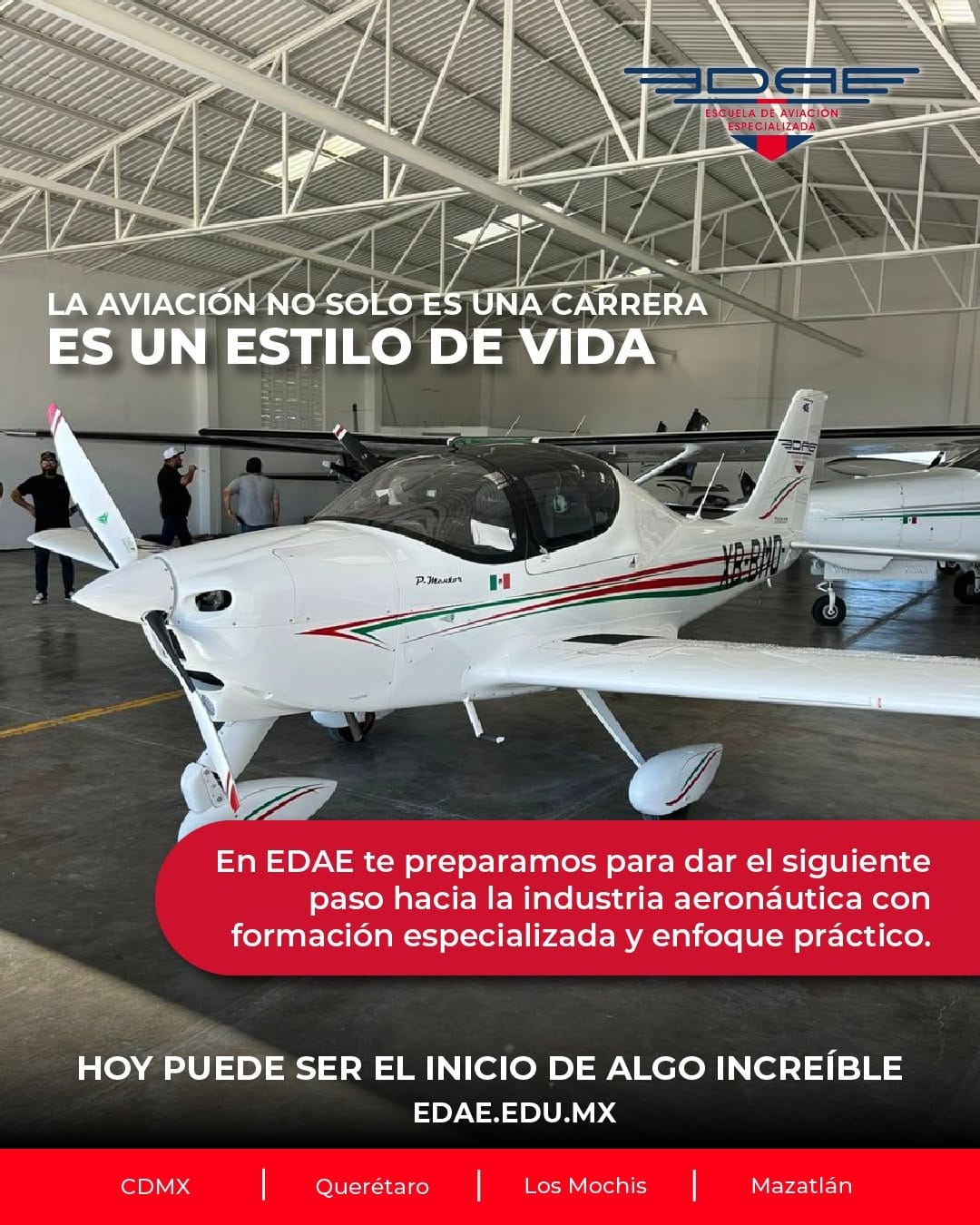 Post 4 by EDAE Escuela de Aviación on Instagram (image)
