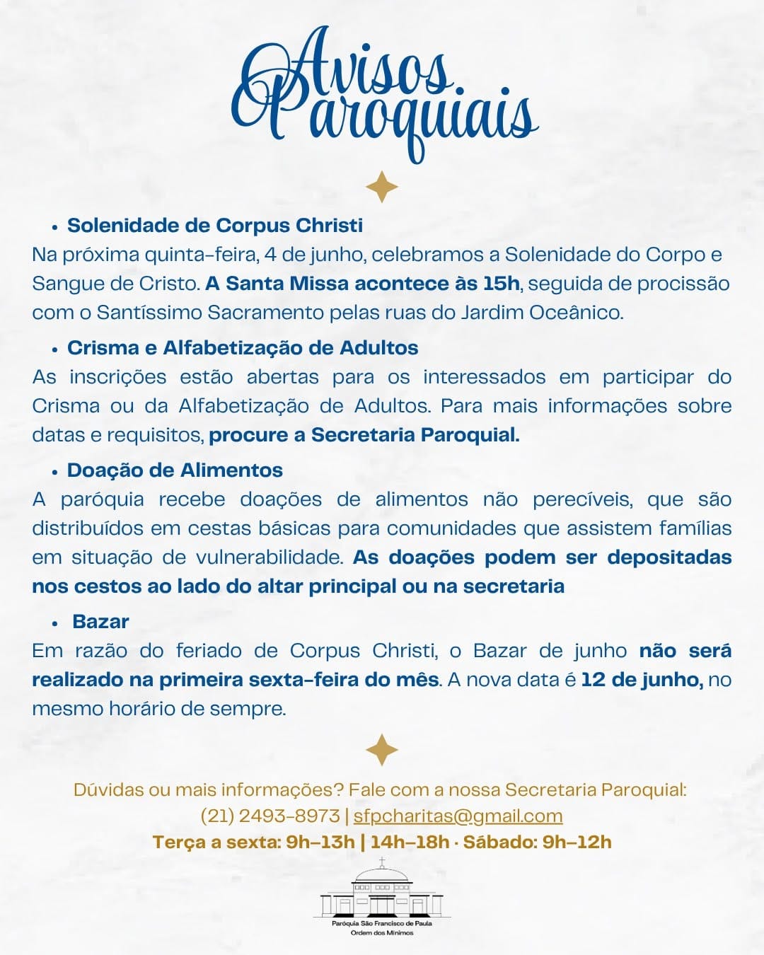Post 7 by Paróquia São Francisco de Paula on Instagram (image)