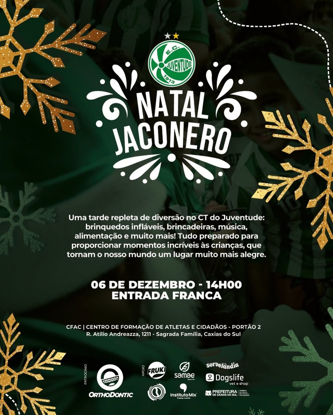 Post 1 by Escola de Futebol do Juventude on Instagram (image)
