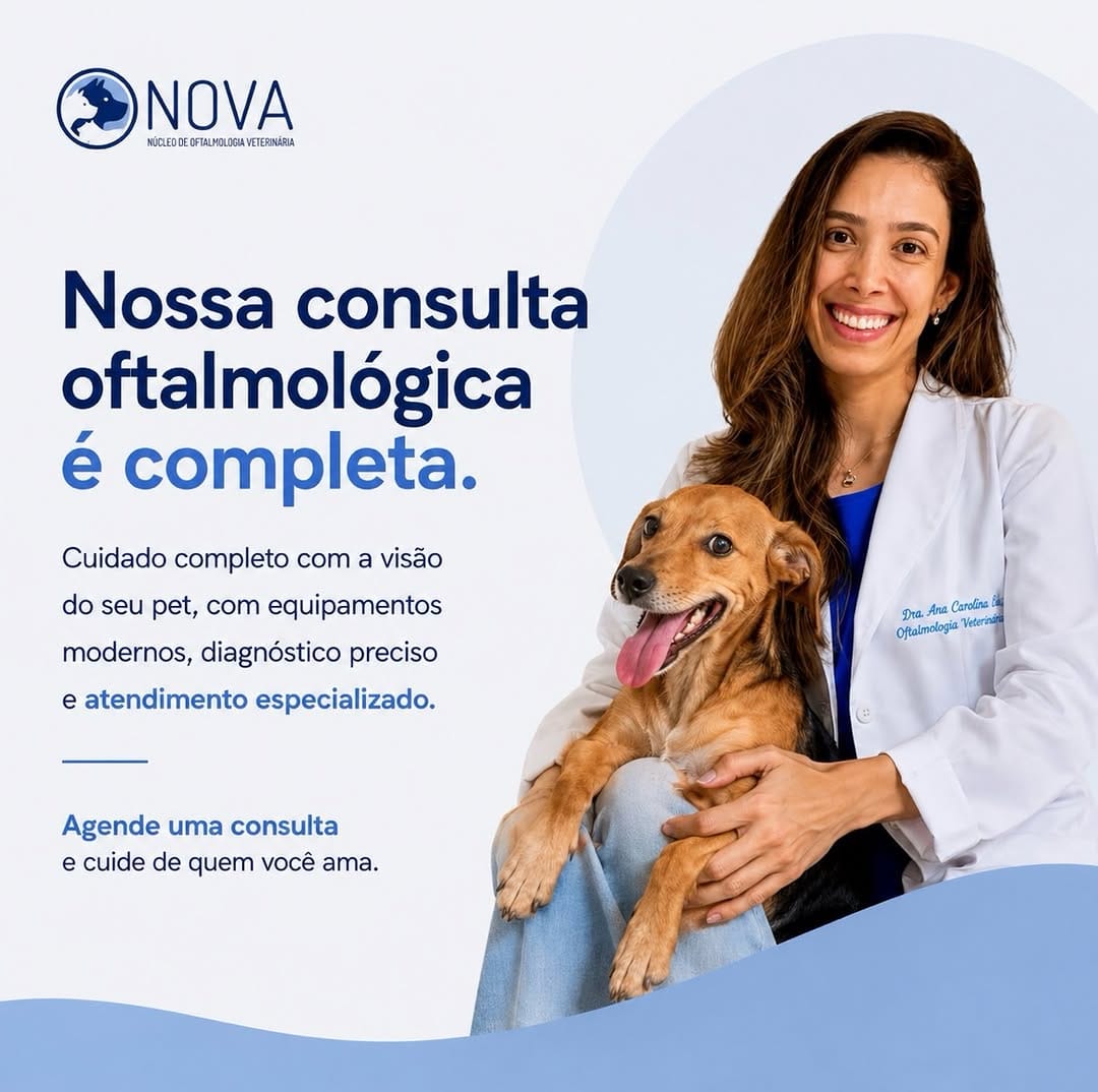 Post 2 by NOVA - Núcleo de Oftalmologia Veterinária on Instagram (image)