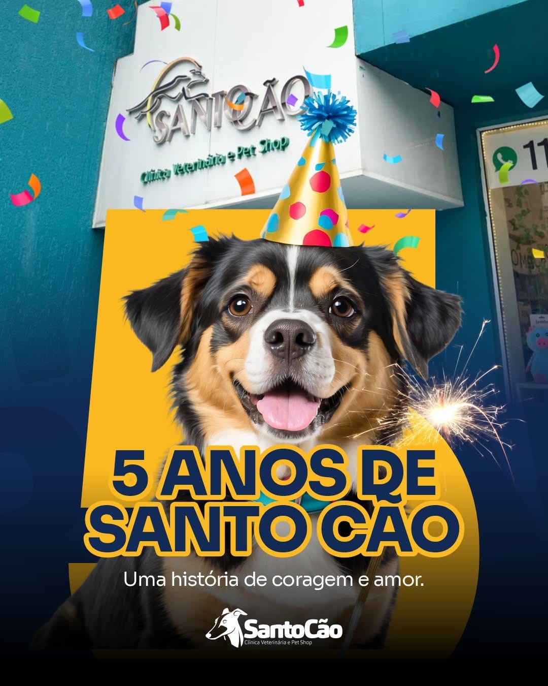 Post 6 by SANTO CÃO - Clínica Veterinária e Pet Shop on Instagram (carousel)
