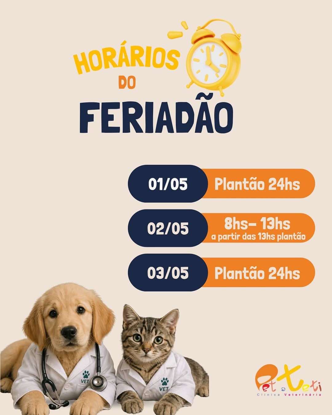 Post 7 by Pet a Teti | Clínica Veterinária on Instagram (image)