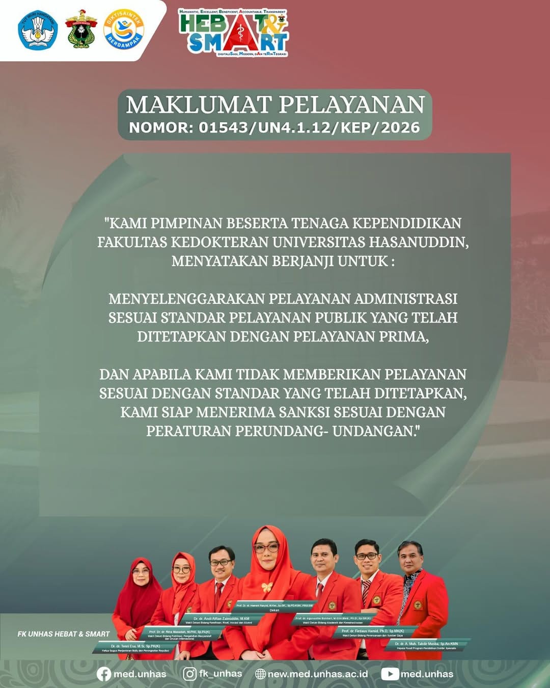 Post 9 by Faculty of Medicine UNHAS on Instagram (image)