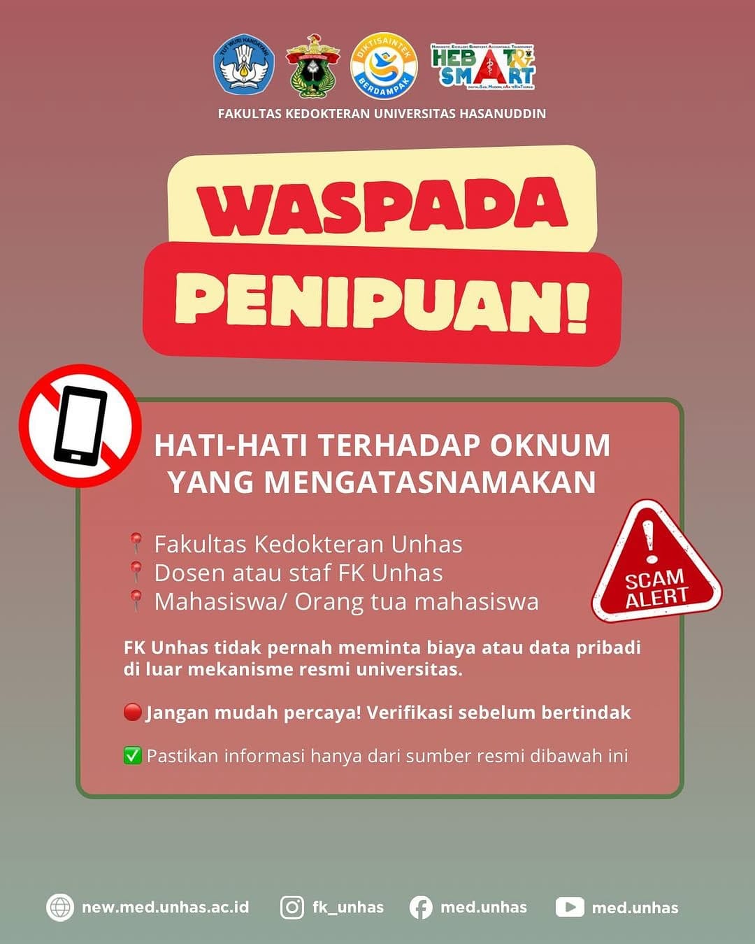 Post 10 by Faculty of Medicine UNHAS on Instagram (image)