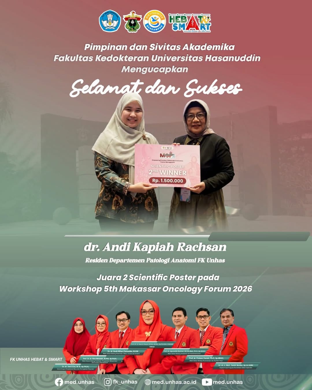 Post 1 by Faculty of Medicine UNHAS on Instagram (carousel)