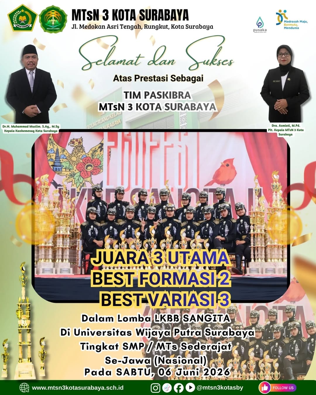 Post 1 by MTsN 3 Kota Surabaya on Instagram (image)