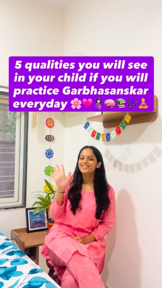 Post 8 by Pregnancy Yoga & Garbhasanskar coach | Art of Living on Instagram (video)