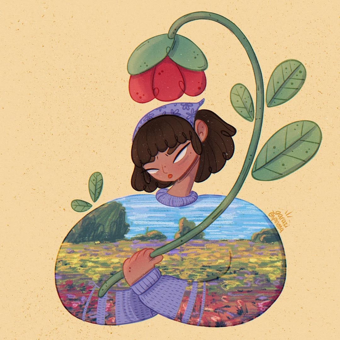 Post 9 by Garazi Espinosa | Illustration on Instagram (carousel)
